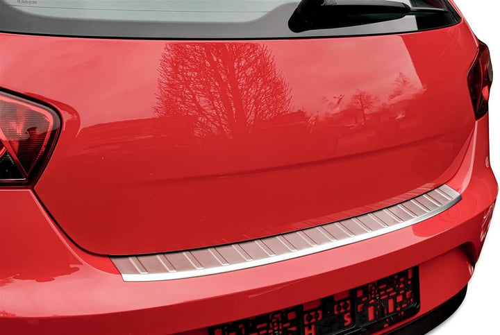 Ladekantenschutz Edelstahl MATT kompatibel für SEAT IBIZA 4trg | 2012-2017 | mit Abkantung | premium