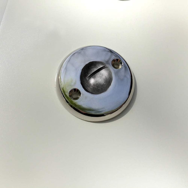 Antikas - Nickel Verschluss - Beschlag WC Toilettentür Drehschliesser Gäste-Toilette