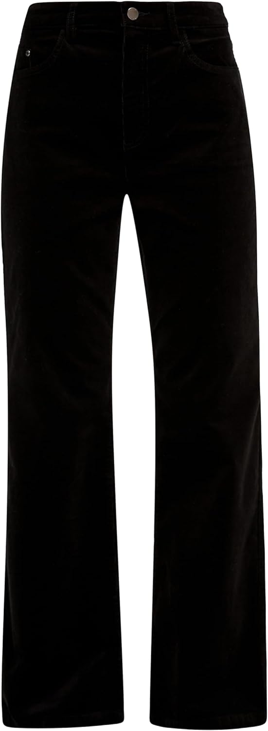 s.Oliver Damen Cord Hose, Slim Fit 44 Schwarz, 44 Schwarz