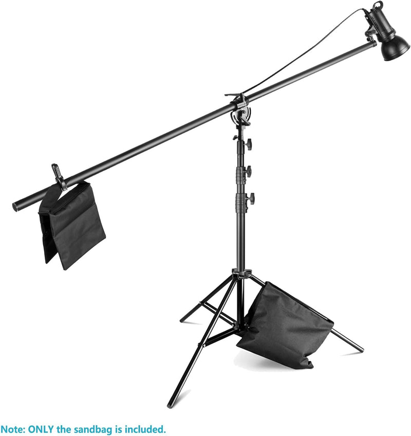 Neewer 6 Stück Schwer Duty Sandsack (schwarz) für Fotostudio Lichtständer Auslegerarme mit 6 Stück H