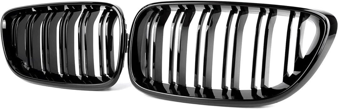 Gangying F22 Niere Schwarz,Kühlergrill Passt für BMW 2 Serie F22 F23 F87 M2 2014-2018 (Gloss Black A