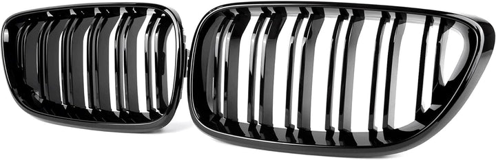 Gangying F22 Niere Schwarz,Kühlergrill Passt für BMW 2 Serie F22 F23 F87 M2 2014-2018 (Gloss Black A