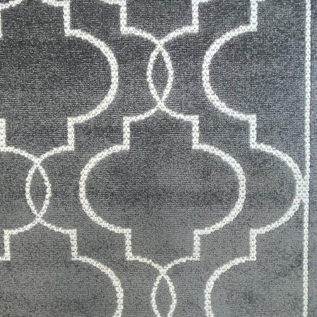 Orientalischer Teppich Wohnzimmer | In- & Outdoor | anthrazit Grösse 120x170 cm 120 x 170 cm Anthraz
