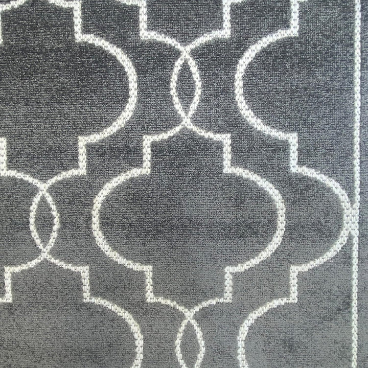 Orientalischer Teppich Wohnzimmer | In- & Outdoor | anthrazit Grösse 120x170 cm 120 x 170 cm Anthraz