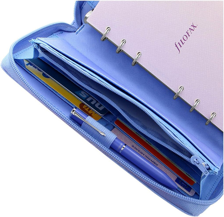 Filofax 22592 Terminplaner, Personal CPT Saffiano Vista, blau Zip blau Zip Single, blau Zip Single