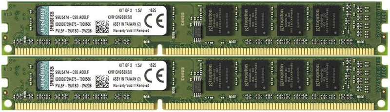 Kingston KVR13N9S8K2/8 Arbeitsspeicher 8GB (DDR3 Non-ECC CL9 DIMM Kit, 240-pin, 1,5V) 8 gb KVR13N9S8