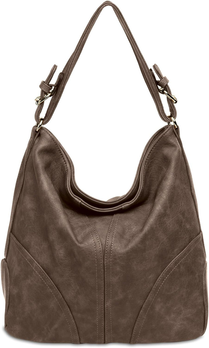 Caspar TS940 Damen Schultertasche Taupe, Taupe