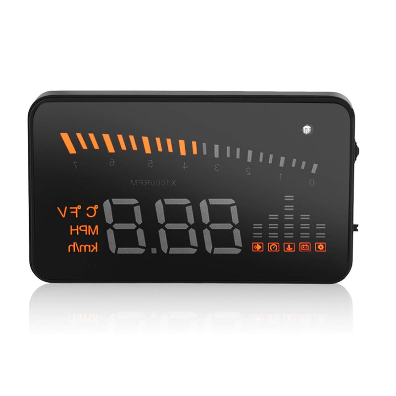 Vgeby OBDII HUD Head Up Display Farb-LED-Projektor, Geschwindigkeits-Warnsystem für Auto, LKW