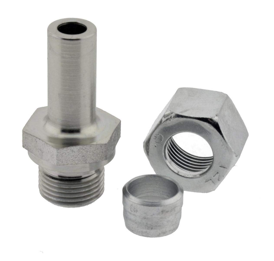 Einstellbare gerade Schneidringverschraubung 20 S-NPT 3/4", Stahl verzinkte Einschraubverschraubung