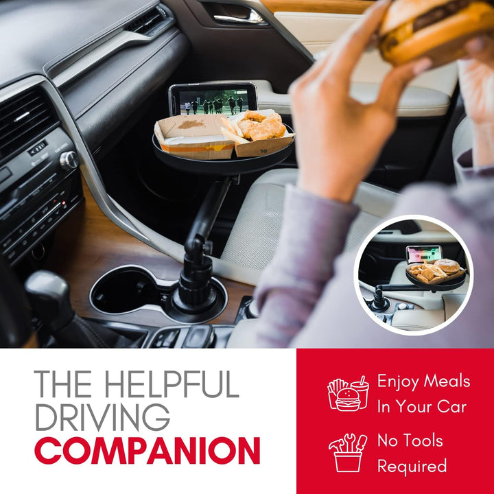 Macally MCUPTRAY, Halterung für Auto-Becherhalter, mit Tablett und Handy-Halterung für iOS und Andro