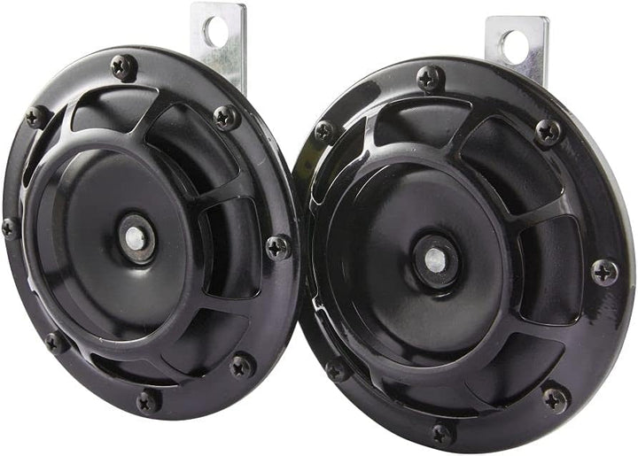 HELLA - Horn - B133 - 12V - 118dB(A) - Frequenzbereich: 375/500Hz - Starkton - Gehäusefarbe: schwarz