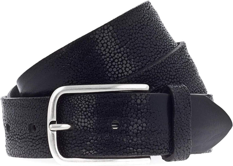 Vanzetti Genuine Beauty 35mm Full Leather Belt W90 Black