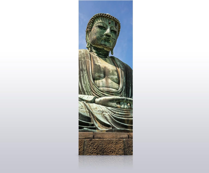 wandmotiv24 Türtapete Der Grosse Buddha von Kamakura 70 x 200cm (B x H) - Dekorfolie selbstklebend S