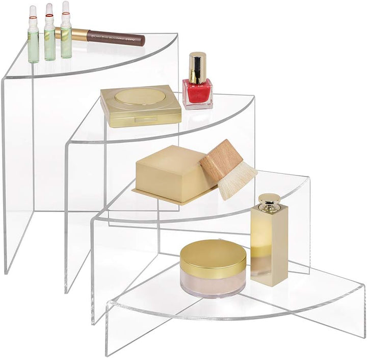 4er Set Dekopodeste in 50, 100, 150 und 200mm Höhe, aus glasklarem Acrylglas/Warenpodest/Warenträger