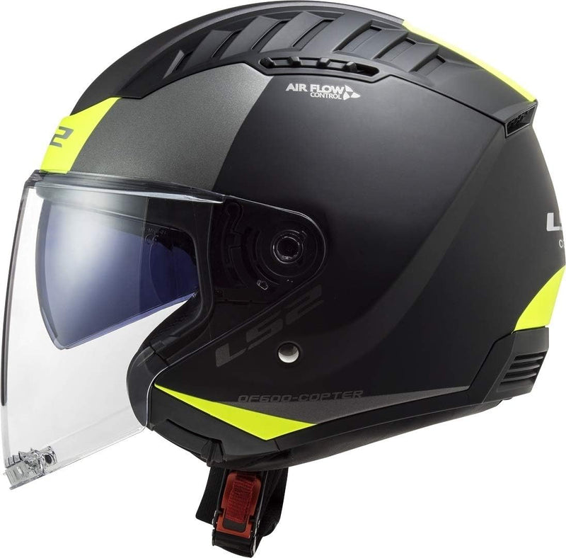 LS2, motohelm Jet Copter Urbane schwarzmat gelb, XL XL schwarzmatt gelb, XL schwarzmatt gelb