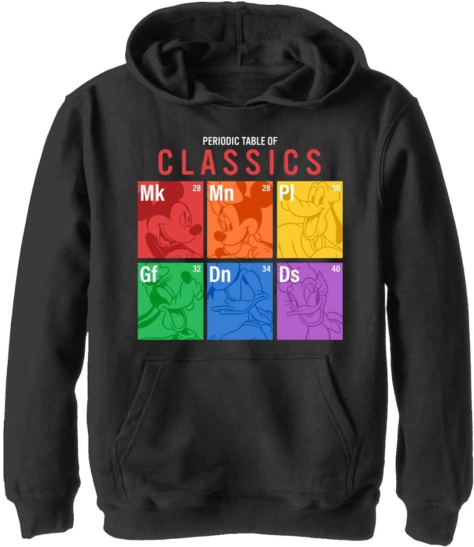 Disney Jungen Sensational Periodic Hoodie, Schwarz, XL