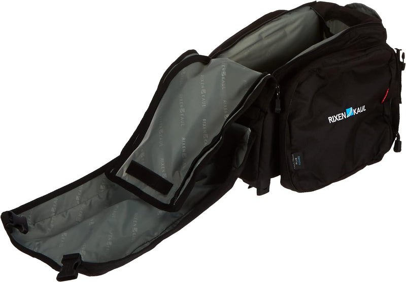 KlickFix 561205 Unisex Farradtasche Rackpack 1 Plus für Rackt Gepäckträgertasche, Schwarz, 28 x 35 x