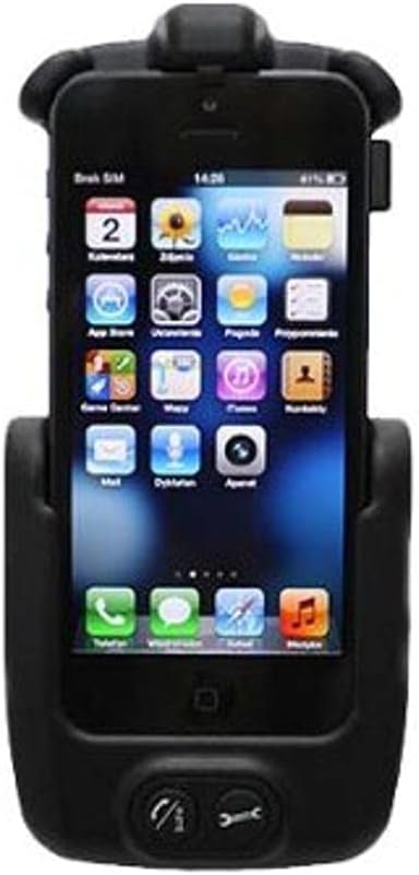 Volkswagen 3C0051435CD Adapter für Handy Apple iPhone 4, Schwarz