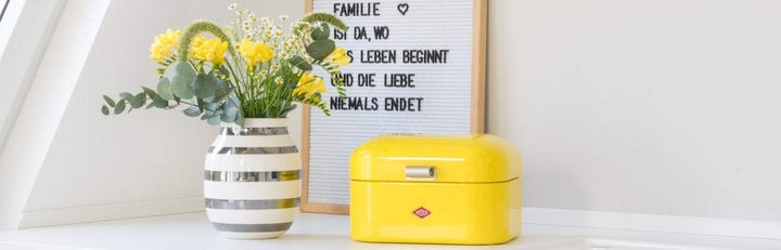 Wesco 235 001 Mini Grandy Brotkasten 17 x 18 x 12cm (L/B/H) Mint, Edelstahl, Mint