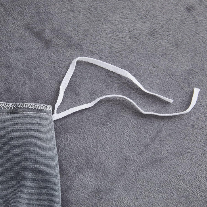 Luofanfei Plüsch Bettwäsche 200x200 Set Winter Flauschig Grau Uni Bettbezug Set Fleece Flanell Graue