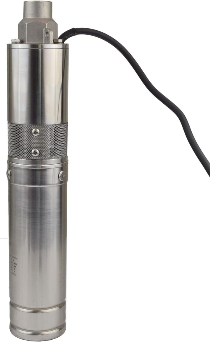 Agora-Tec® 3 Zoll Brunnenpumpe Screw SOLAR DC 80W-0.3-7-12V mit MPPT optimierten Solarladeregler für
