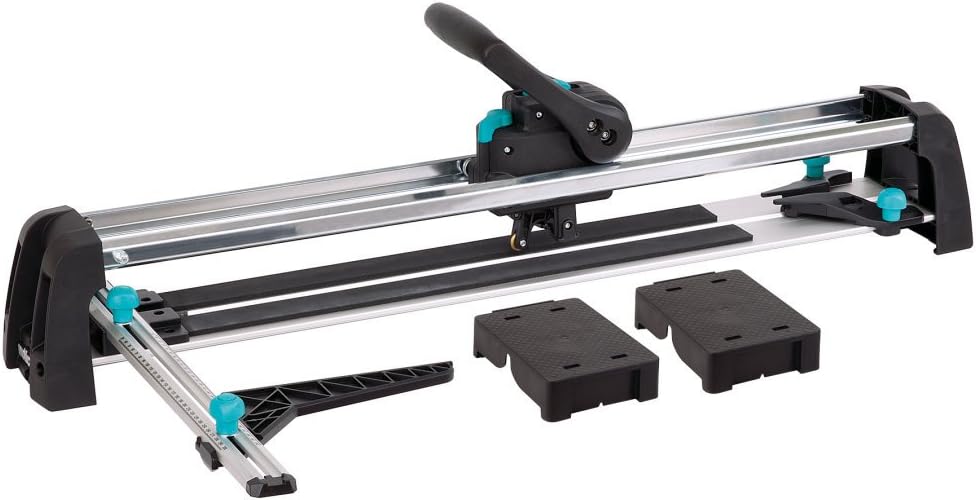 wolfcraft TC 670 Expert Fliesenschneider 5555000 – Fliesenschneidemaschine mit Winkelanschlag – Für