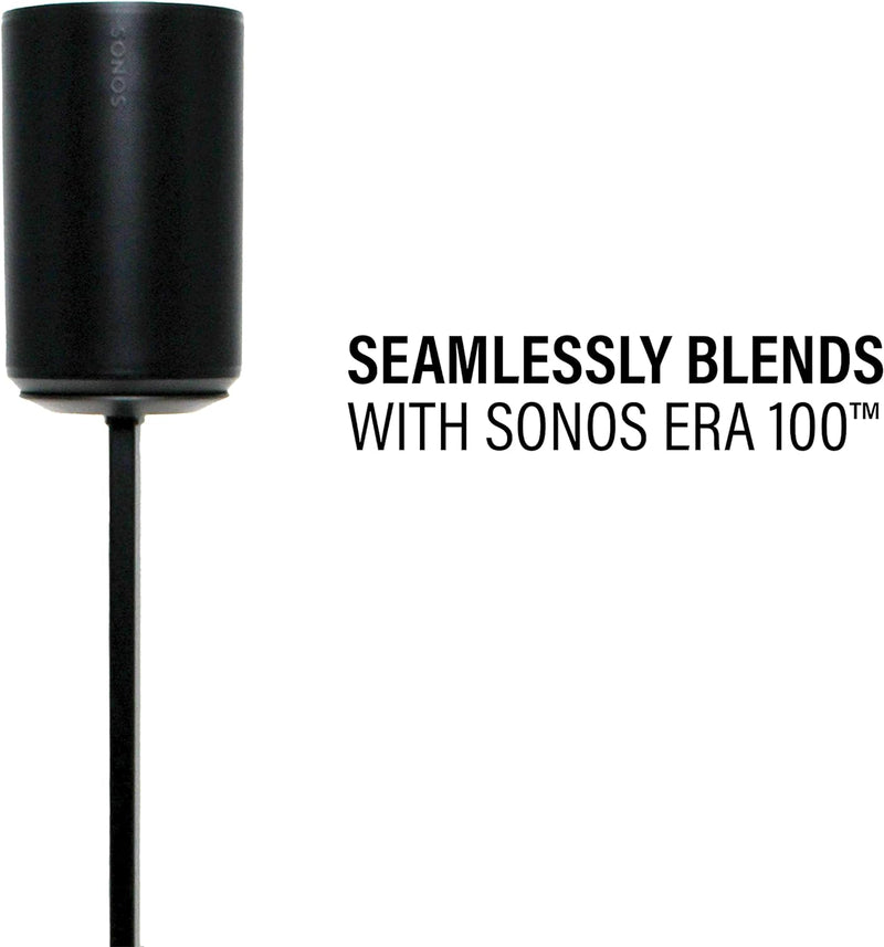 Sanus Höhenverstellbarer Lautsprecherständer für Sonos Era 100™ Schwarz, Schwarz