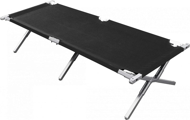 Relags Travelchair Feldbett Campingbett, Schwarz, 210 cm