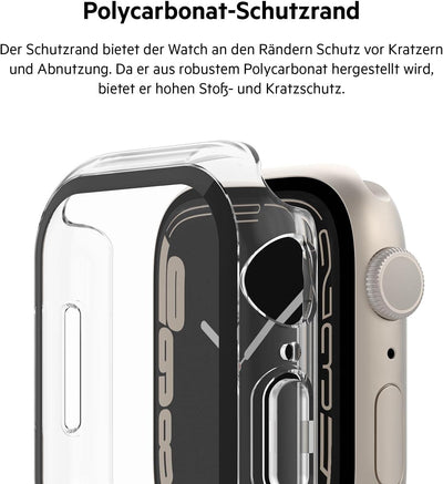 Belkin ScreenForce Apple Watch 41mm, 40 mm Series 8, SE, 7, 6, 5, 4 Bumper-Case mit integriertem Har
