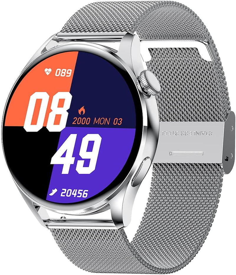 WATCHMARK Smartwatch Wear 3 Silber mesh