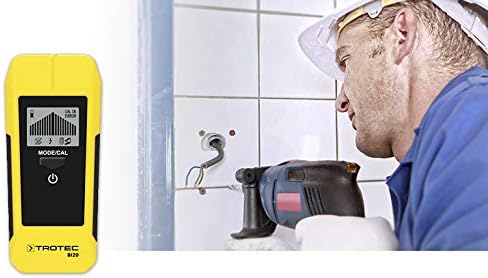 TROTEC Ortungsgerät BI20 – Kabelfinder, Leitungsfinder für Wand – Detektionstiefe von Stromleitung b
