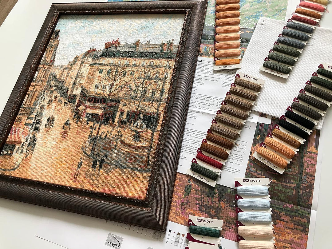 Riolis 1955 Kreuzstich Set Zählmuster, Baumwolle, mehrfarbig, 40x50cm