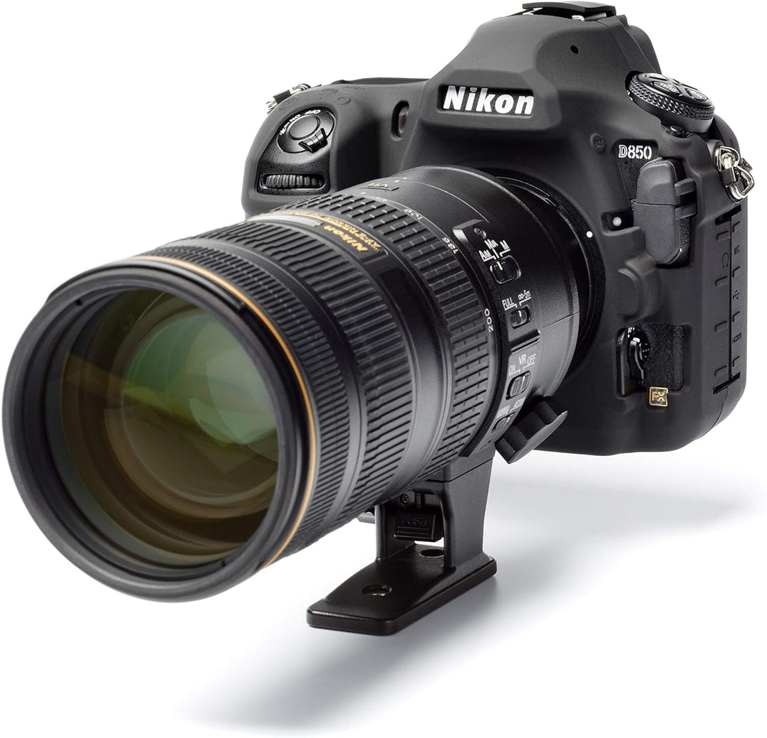 easyCover - Silikon Kameratasche - Schutz für Ihre Kamera - Nikon D850 - Schwarz