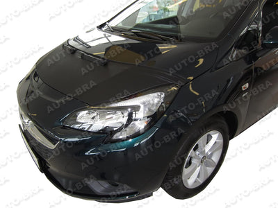 AB-00986 CARBON OPTIK Auto Bra kompatibel mit Opel Vauxhall Corsa E Bj. 2014-2019 Haubenbra Steinsch