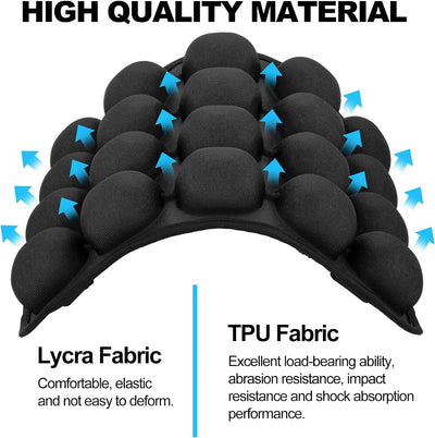 CICMOD Motorrad Sitzkissen Aufblasbares Luft Sitzkissen Universelle Passform für Motorräder Sitzbank