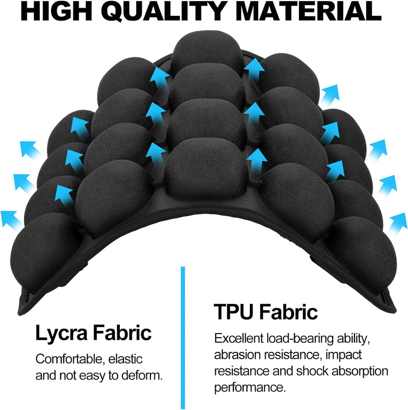 CICMOD Motorrad Sitzkissen Aufblasbares Luft Sitzkissen Universelle Passform für Motorräder Sitzbank