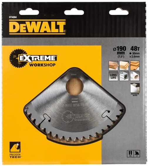 Dewalt DT4094-QZ EXTREME Kreissägeblatt 190x30x2.6 48TFZ -5°