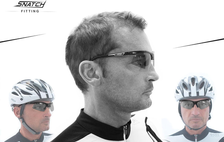 Snatch Radbrille Selbsttönend Polarisiert - Fahrradbrille Photochrome Sportbrille Sonnenbrille Ski L