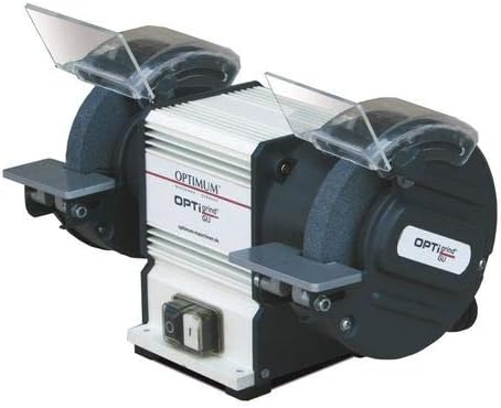 OPTIMUM Doppelschleifer OPTIgrind GU20 230 V (Funkenschutz, bruchsicherem Material) 3101515