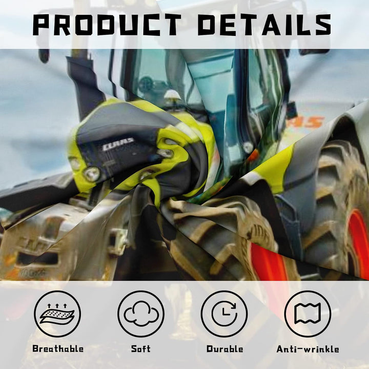 PQCXXA Traktor kinderbettwäsche 200x200cm,3-teilig Grün Traktor Bettwäsche-Set mit Reissverschluss u