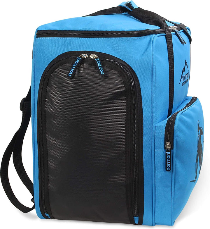 normani Skischuhtasche mit separatem Helmfach und Rucksackfunktion Alpine DEPO Blau 53 Liter, Blau 5