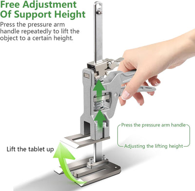 Arm Handwerkzeugheber, Arbeitssparender Keramikfliesen Höhenverstellung, Ganzstahl Hebevorrichtung,