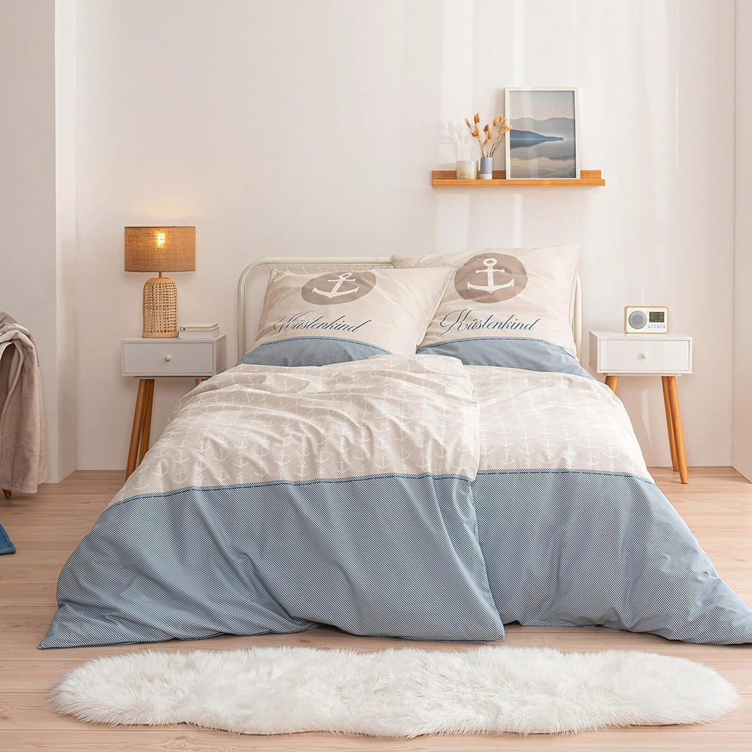 termana Anker Bettwäsche 135x200 · Bettwäsche-Set · Partner-Bettwäsche · KÜSTENKIND · Kissenbezug 80