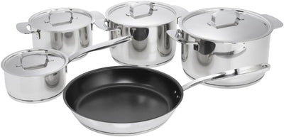 FISKARS 1023762 Cazuela para saltear All Steel 26 cm/ 3.2 L Con tapadera, Multicolor, 26 x 26 cm