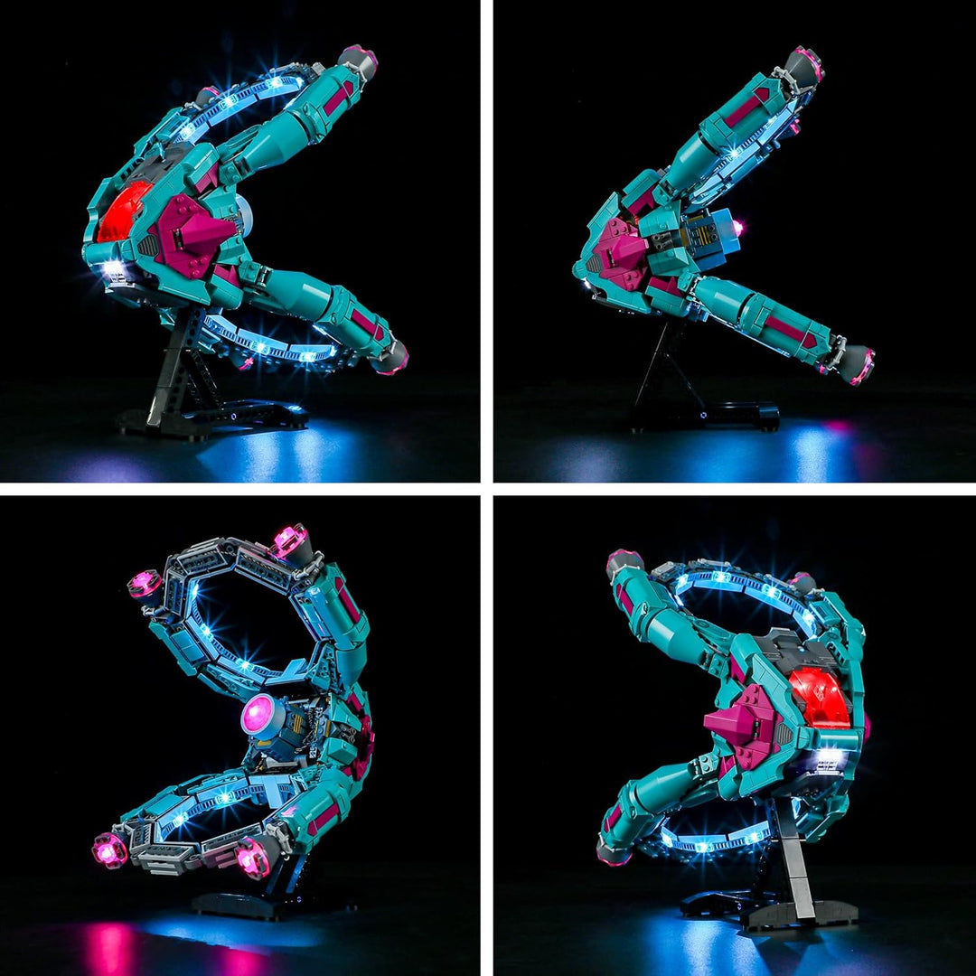 BRIKSMAX 77013 Led Licht für Lego Flucht vor dem Jagdflugzeug - Compatible with Lego Disney Baustein