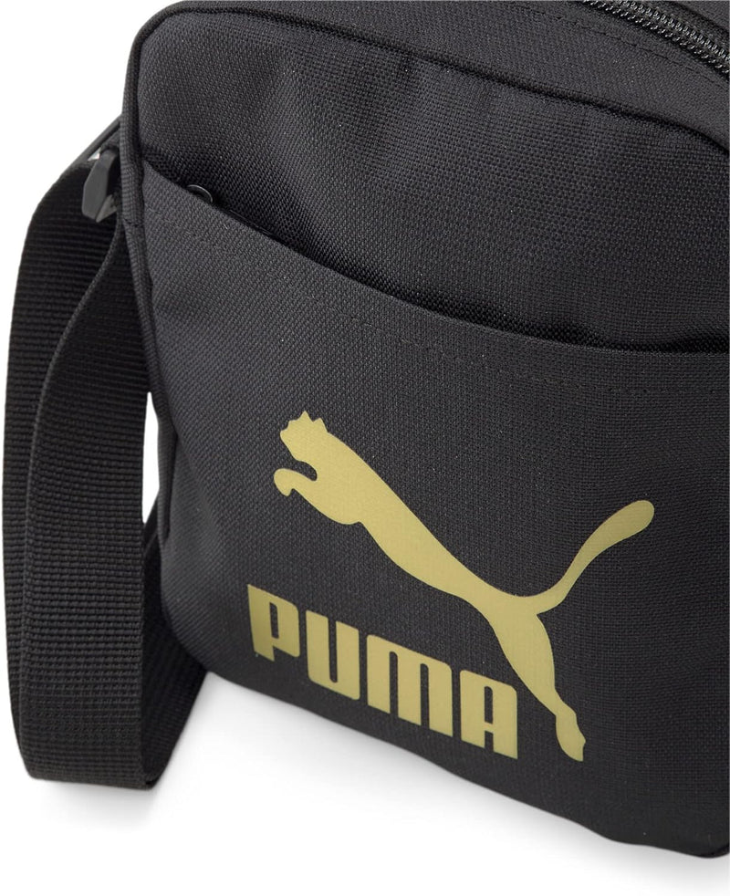 PUMA Classics Archive Compact Portable Schultertasche 7964801 Schwarz Schwarzes Tek Beden, Schwarzes