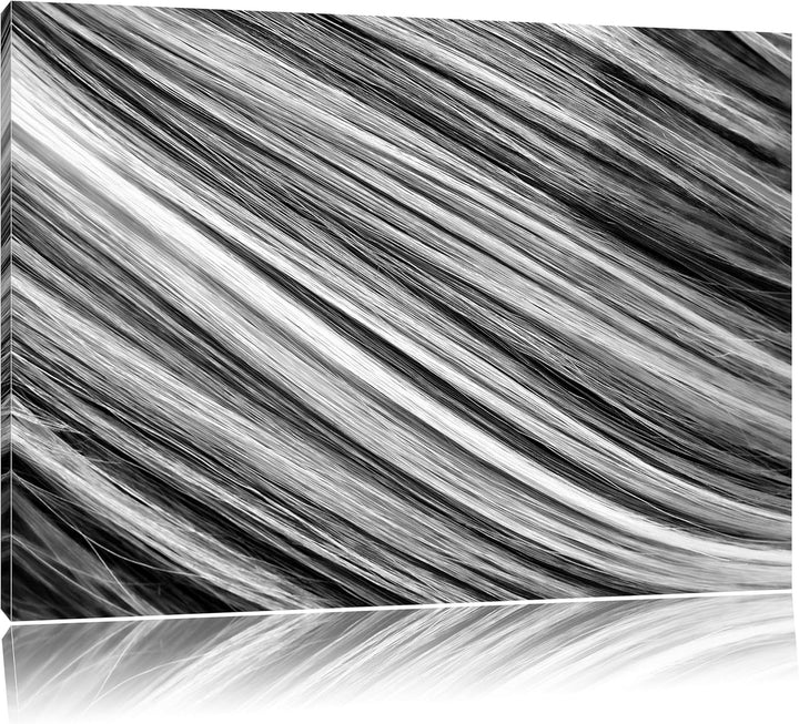 Monocrome, Bunte Streifen, Format: 100x70 auf Leinwand, XXL riesige Bilder fertig gerahmt mit Keilra