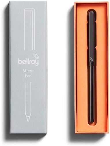 Bellroy Micro Pen, kompakter Reise-Kugelschreiber mit Ersatzmine und 3 Jahren Garantie - Gunmetal, G
