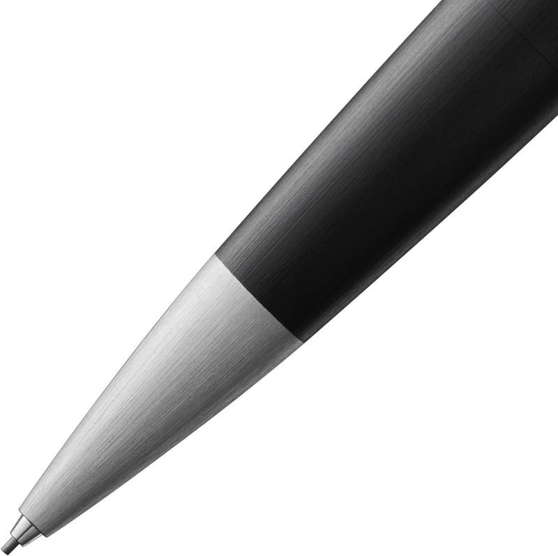 LAMY 2000 Druckbleistift 101 – Bleistift in der Farbe Schwarz, matt mit Radiertip – 0,5mm Feinstrich