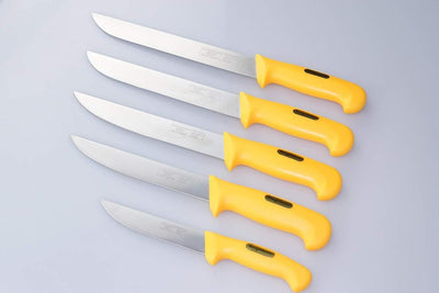 Neudorf Manufaktur Metzgermeister Fleischermesser Metzgermesser Set in Profiqualität 5-teilig/Edelst